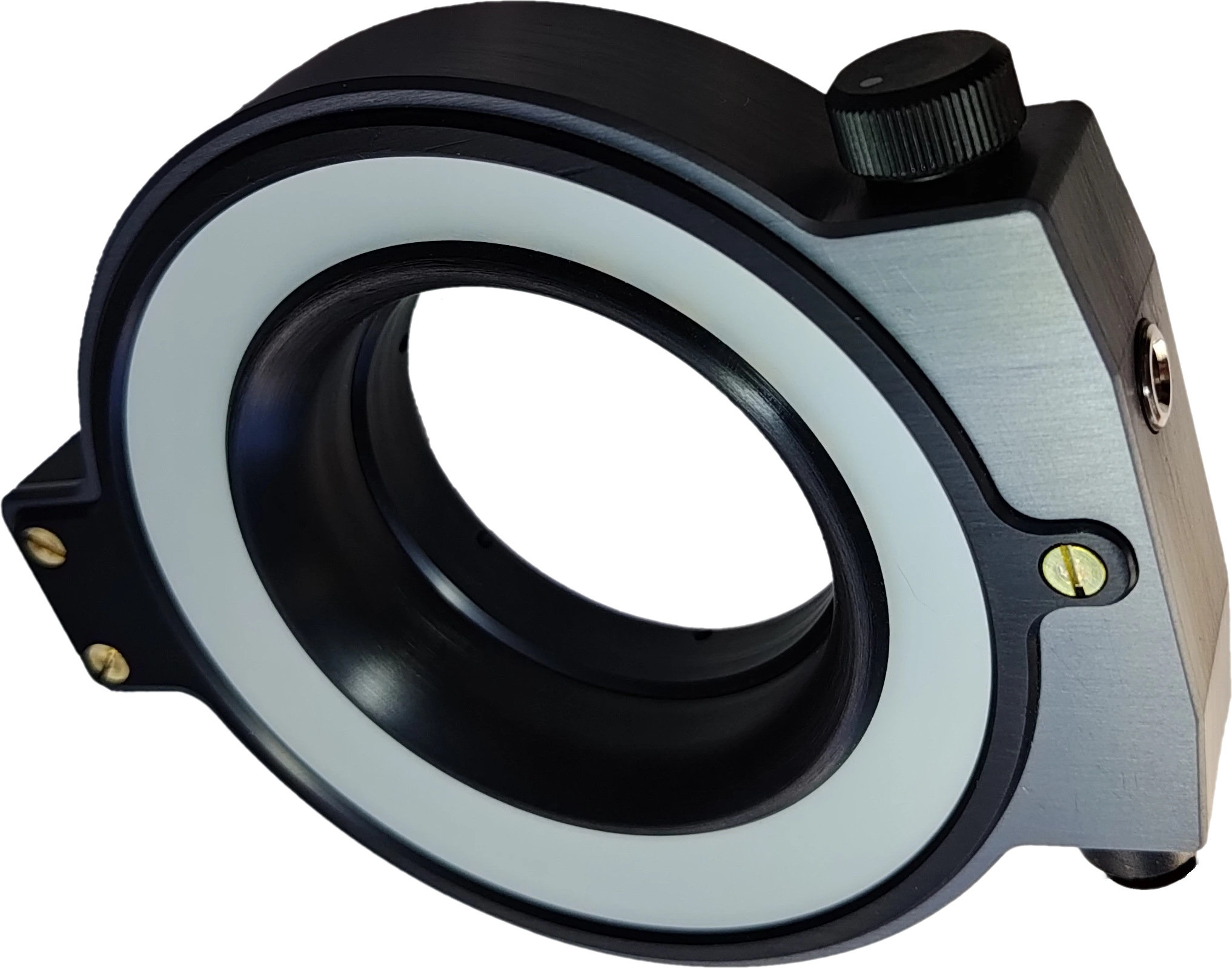 Dessous du HaloLite 4S montrant son diffuseur annulaire opalin