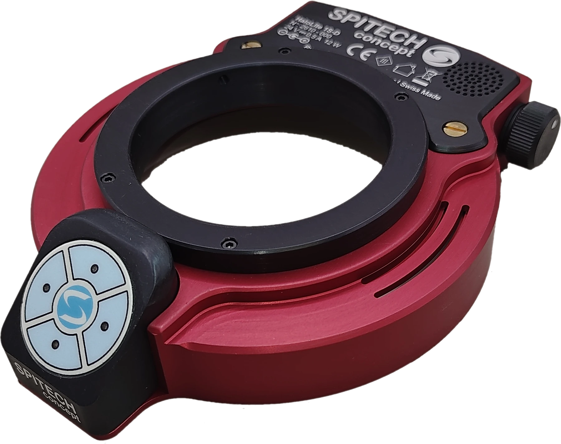 HaloLite 4S rouge, vue du dessus avec commande tactile